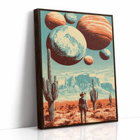 Cowboy Under a Sky of Alien Moons
