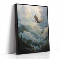 Ancient Wings Cross Misty Peaks