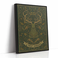 Forest Guardian: Art Nouveau Stag Pattern