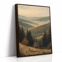 Golden Hues of Distant Valleys