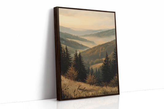 Golden Hues of Distant Valleys