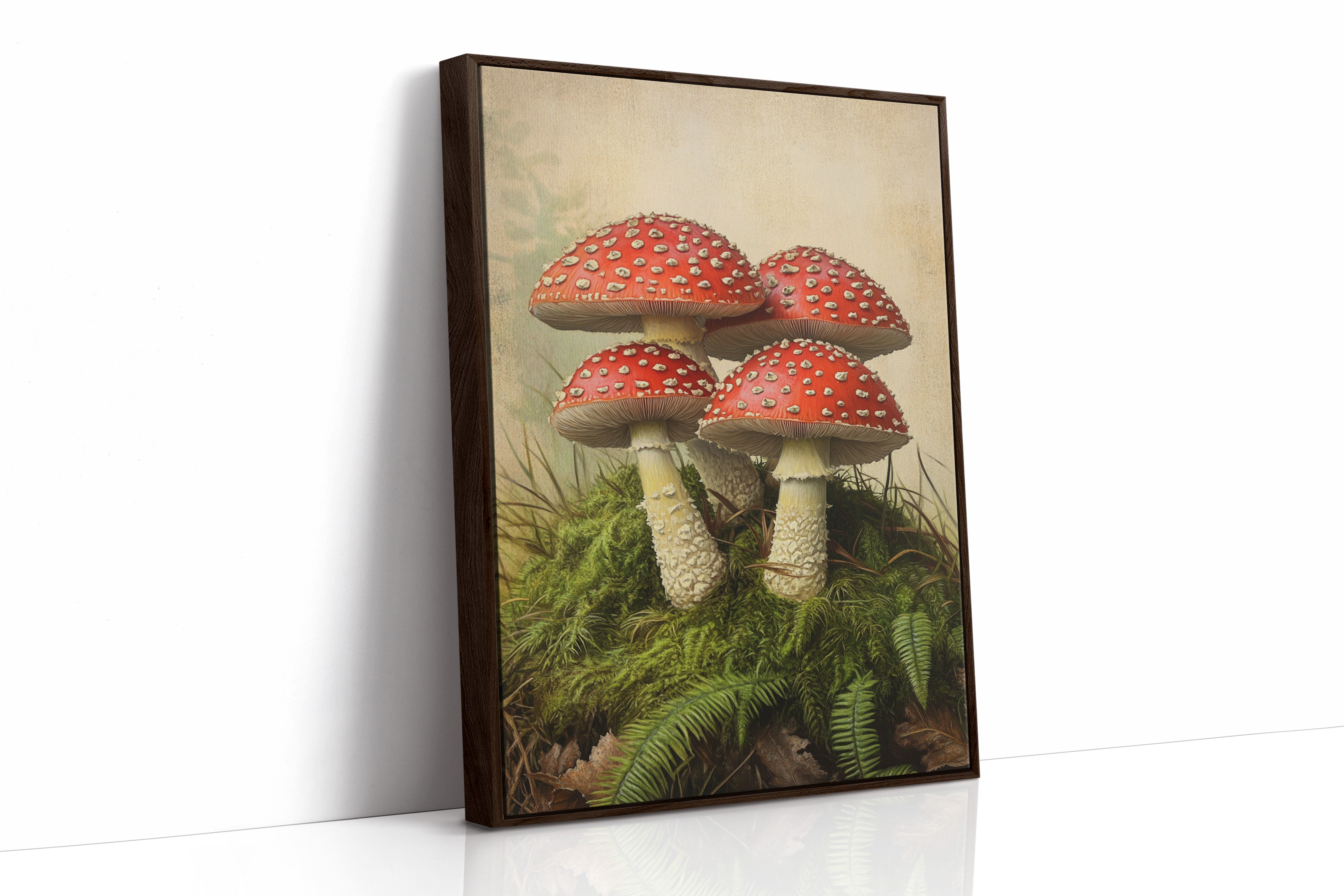 Crimson Mushrooms Emerge