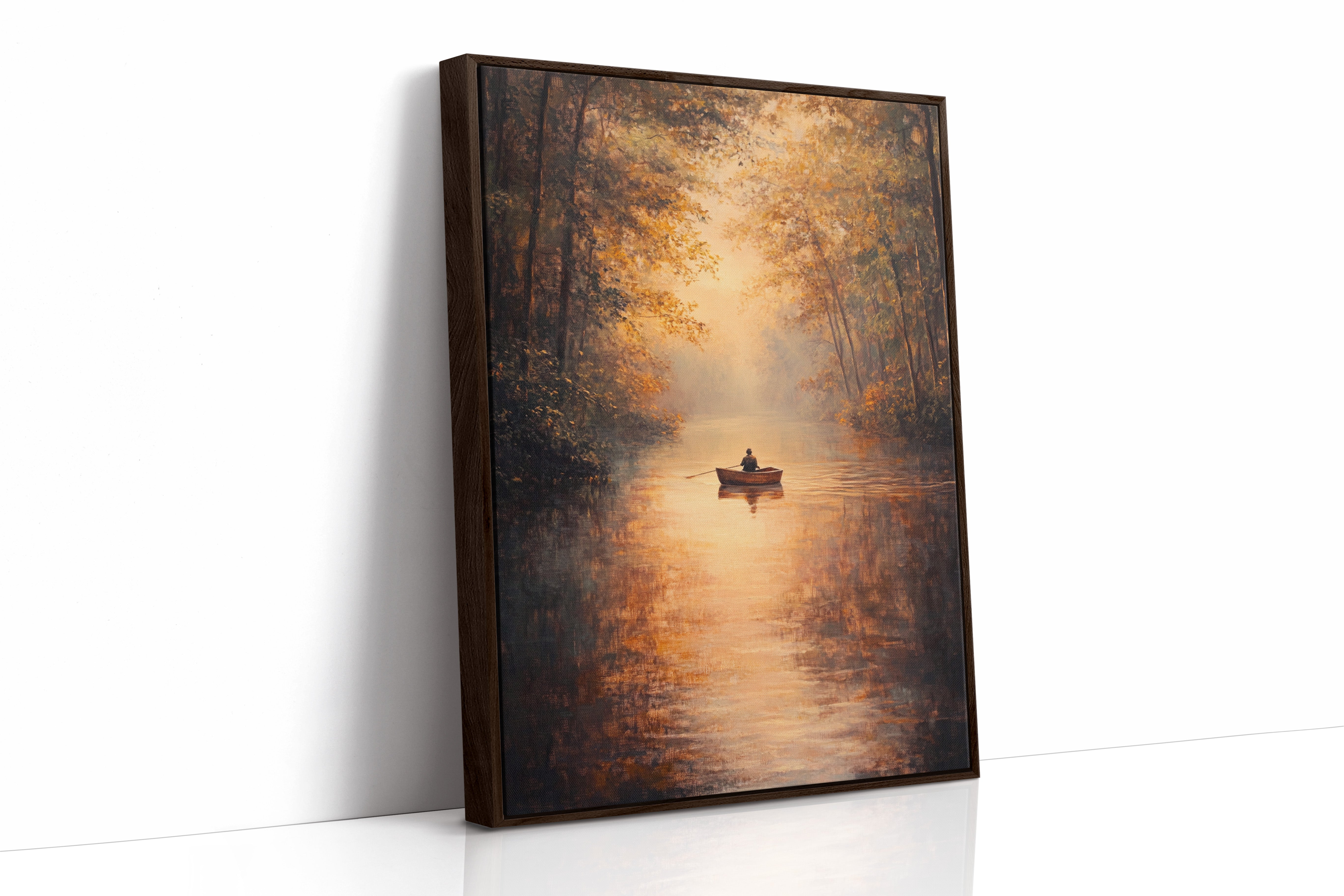 Rowing Through Autumn's Embrace