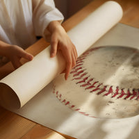 Vintage Baseball in Neutral Tones