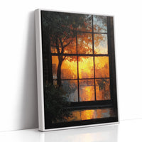 Golden Hour Through the Old Glass