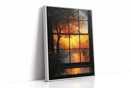 Golden Hour Through the Old Glass