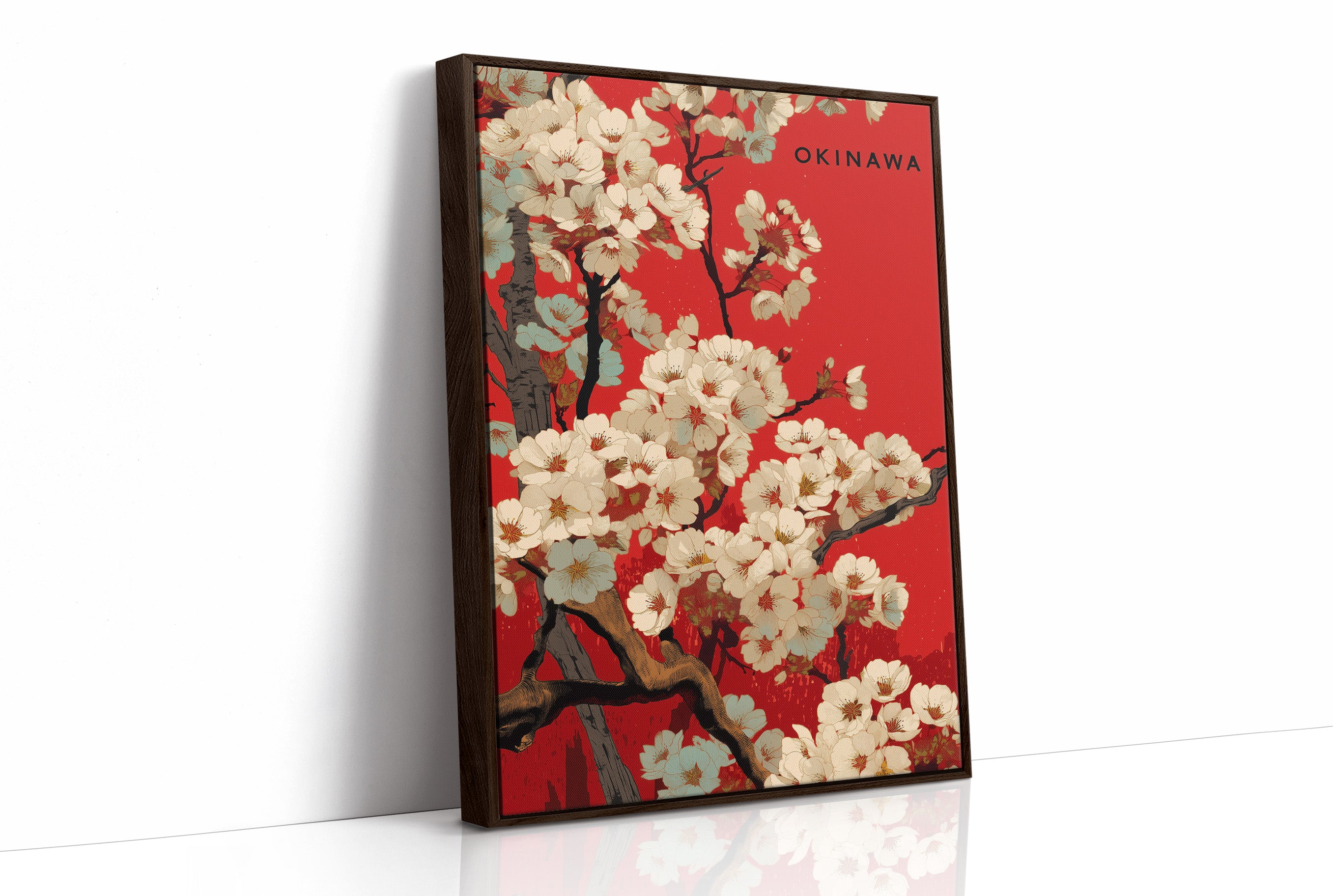 Cherry Blossoms Paint Okinawa Red