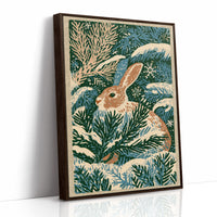 Rabbit in the Winter Pines