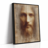 Faded Canvas On Rustic Wood