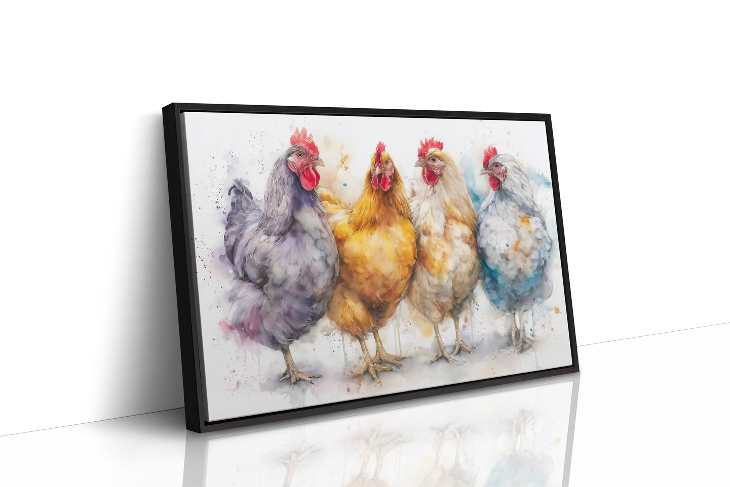 Four Feathered Friends Strolling Together