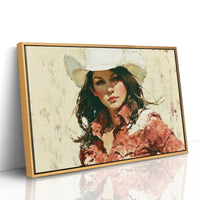 Close-Up Coral Shirt Cowgirl