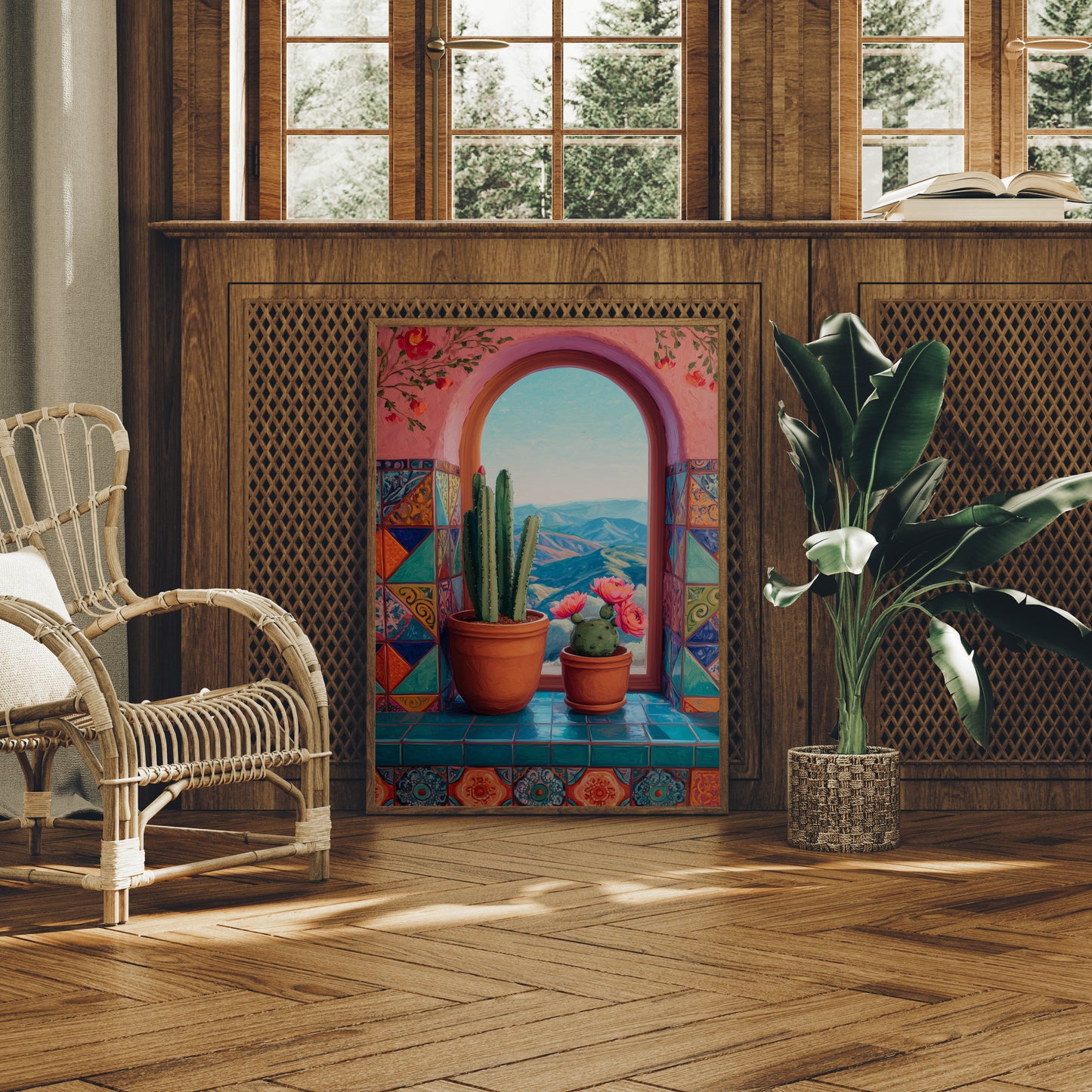 Saguaros Through Spanish Archways Dream