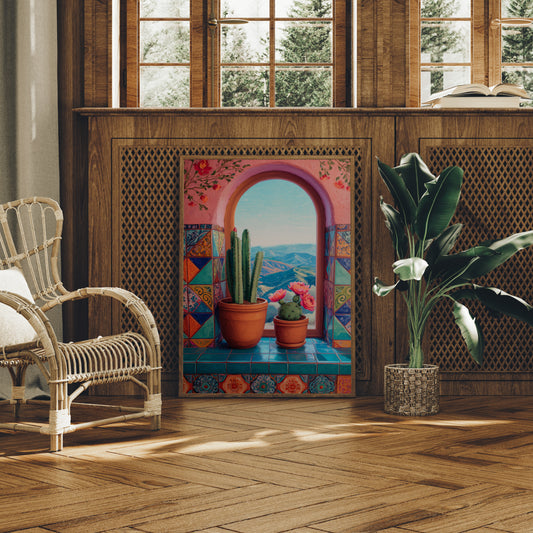Saguaros Through Spanish Archways Dream