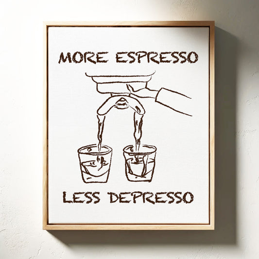 Coffee Wisdom Flows In Brown Lines