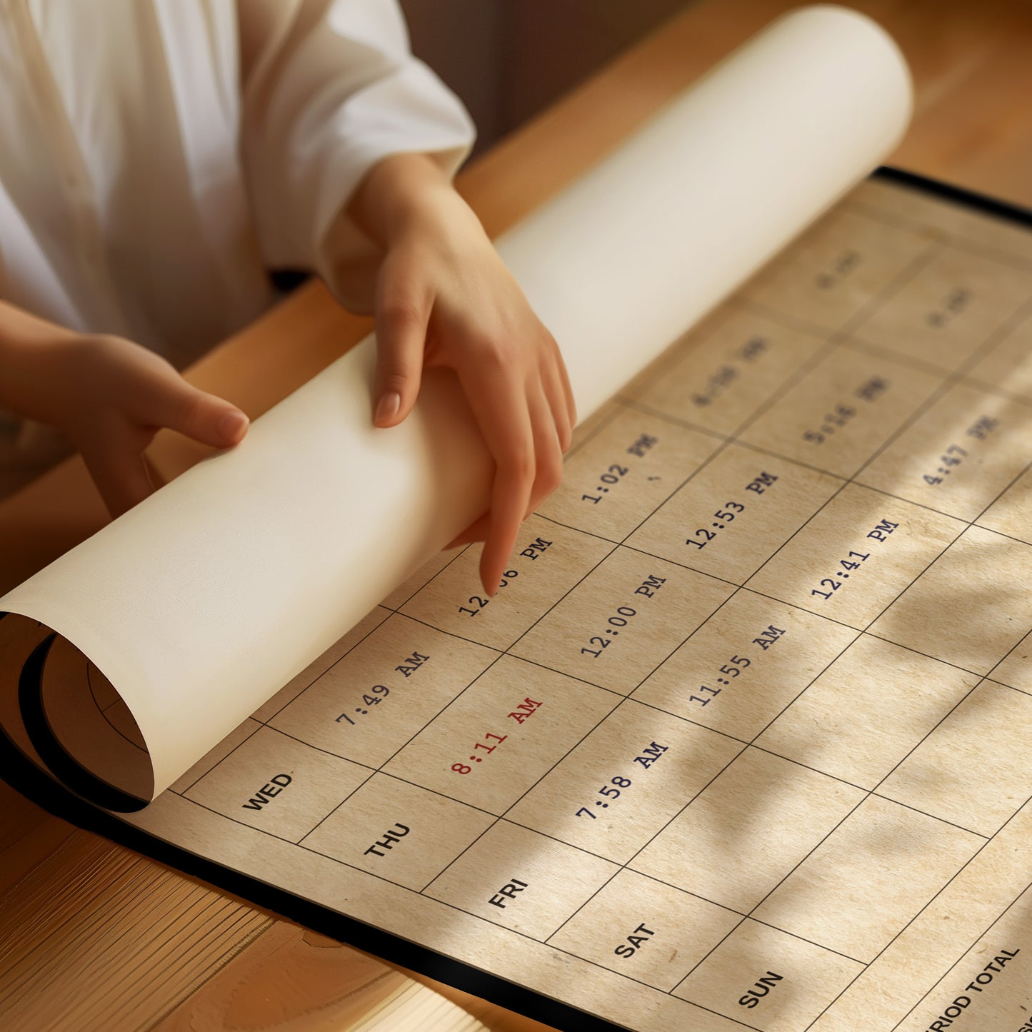 Clocked In: Weekly Time Record Print