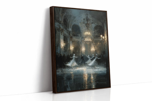 Glistening Steps Under Crystal Light