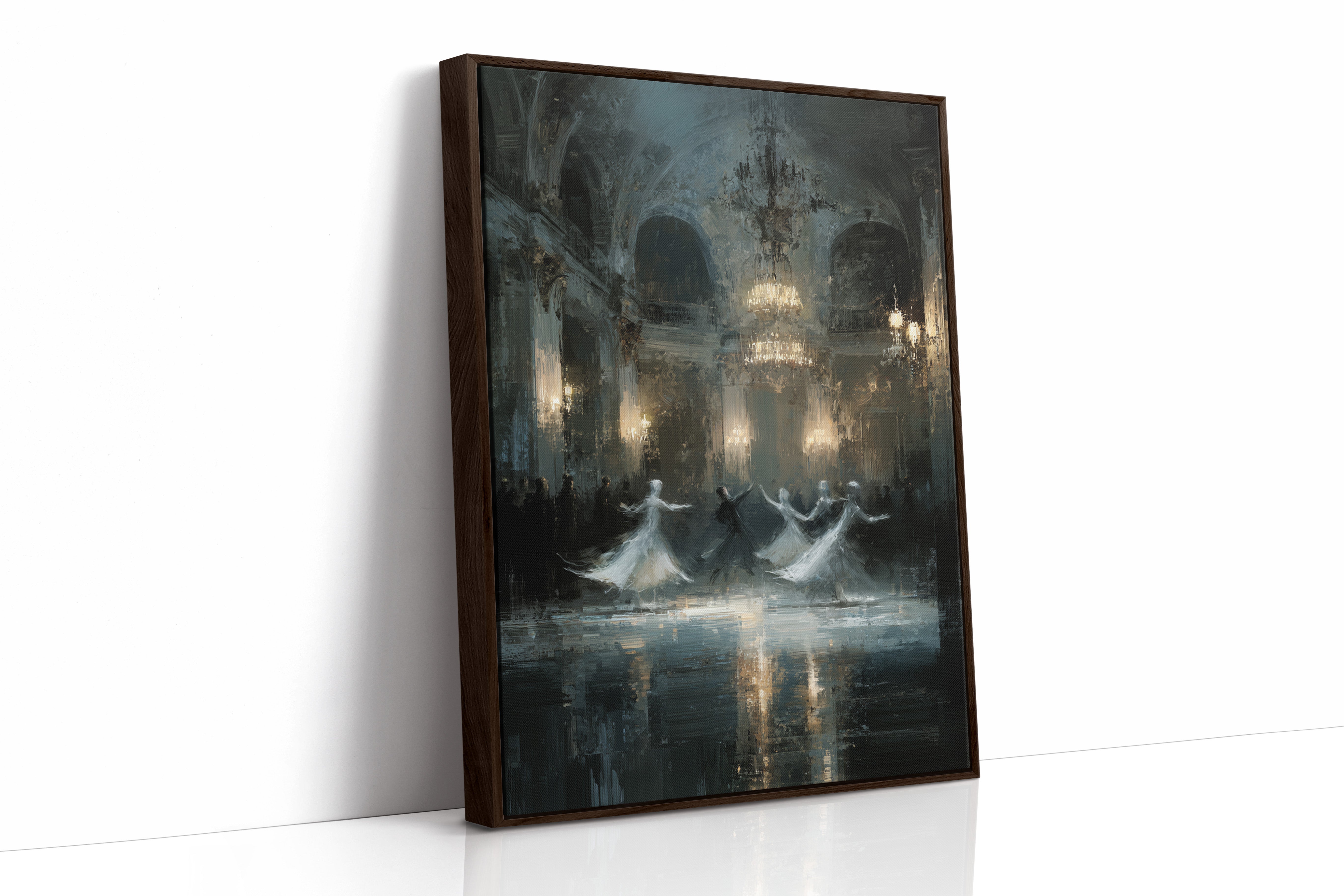 Glistening Steps Under Crystal Light
