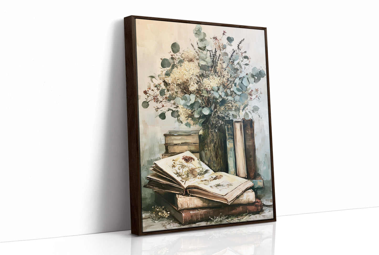 Eucalyptus & Pressed Blooms, Reading Corner
