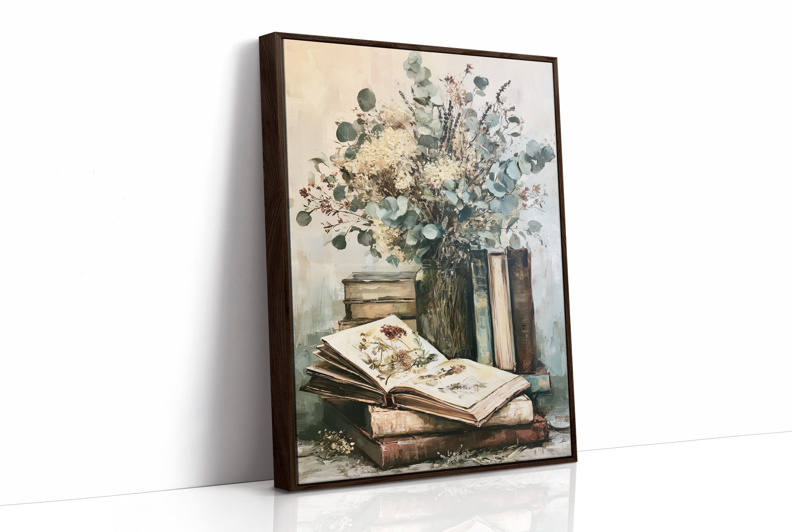 Eucalyptus & Pressed Blooms, Reading Corner