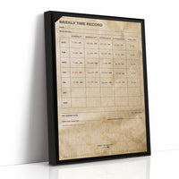 Clocked In: Weekly Time Record Print
