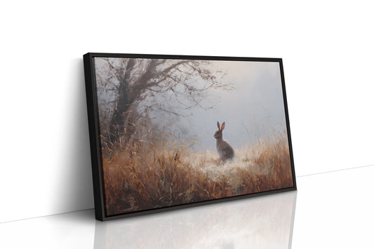 Rabbit Waits In Autumn Mist
