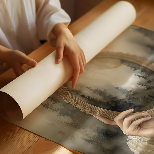 Forests Framed In Golden Memory