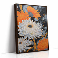 Chrysanthemums Dance Through Midnight Stars