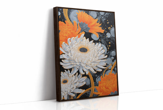 Chrysanthemums Dance Through Midnight Stars