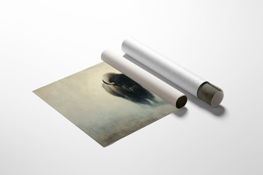 Ancient Power Through Morning Fog