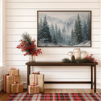 When the Fog Lifted over the Pines