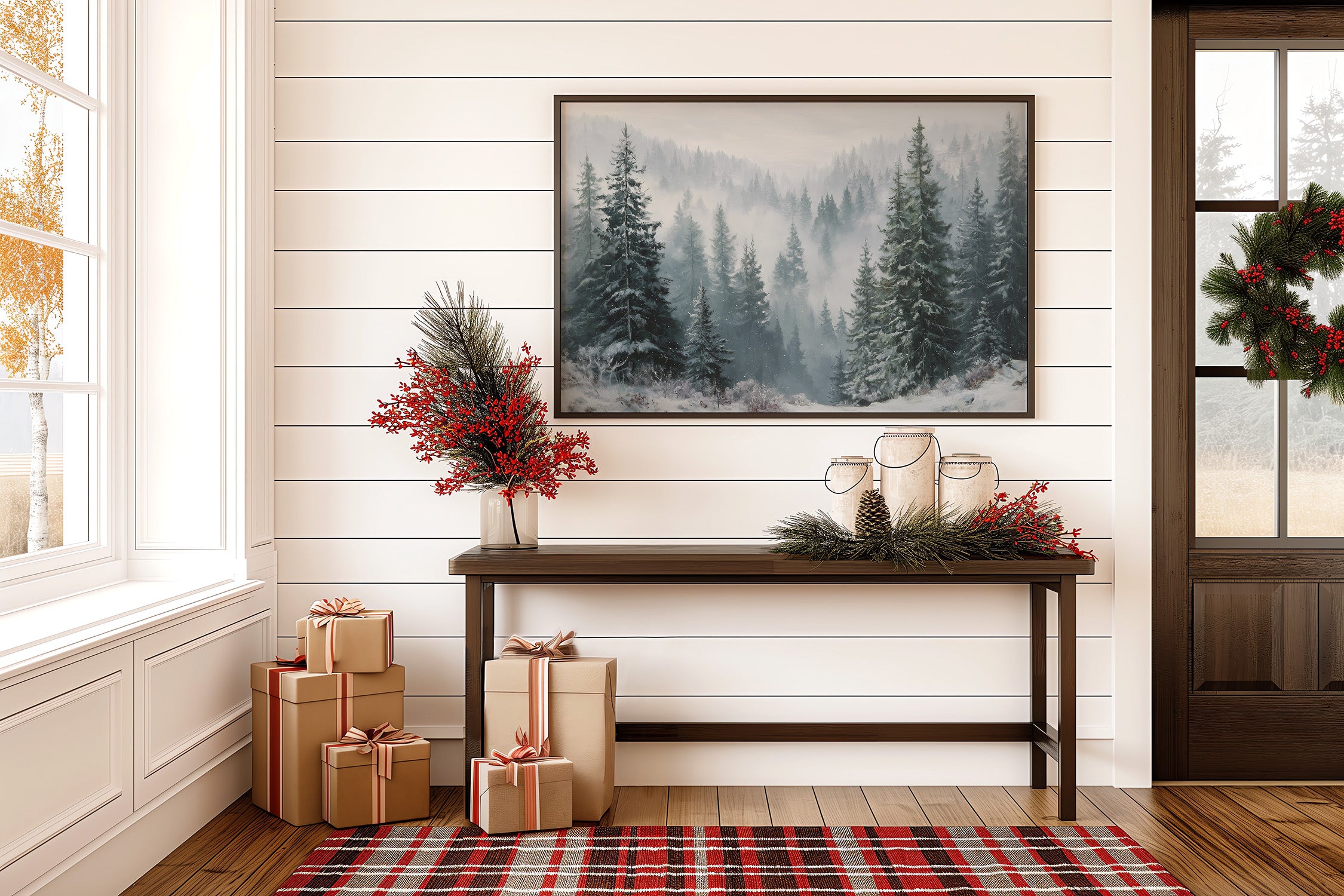 When the Fog Lifted over the Pines