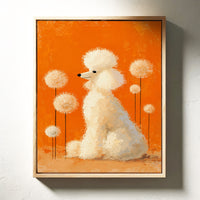 A Poodle's Playful Garden