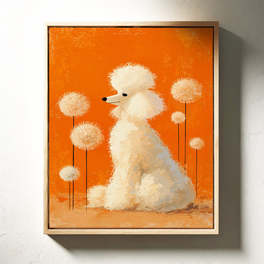 A Poodle's Playful Garden