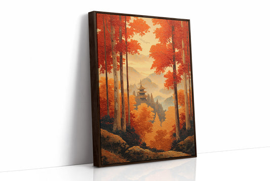 Maple Forest Guards Ancient Temple