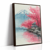 Pink Cherry Blossoms Dance Near Fuji