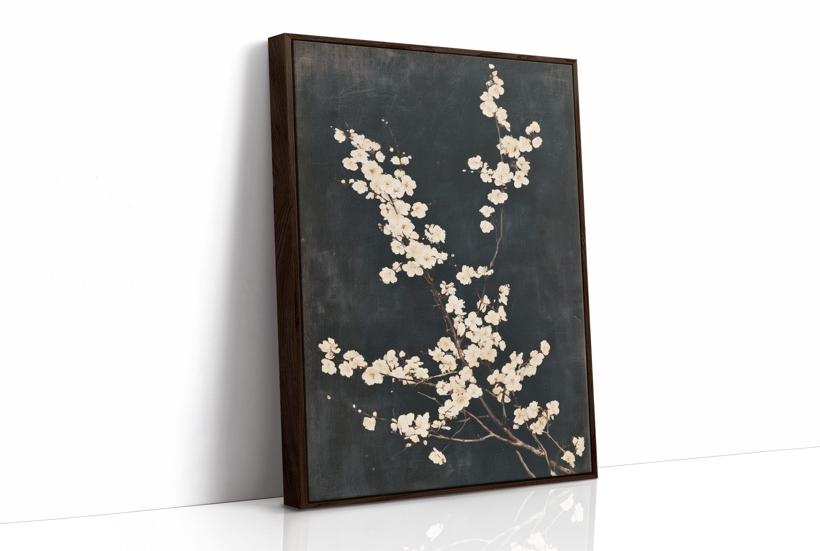 Blossoms on Aged Canvas
