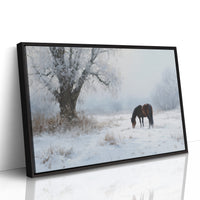 Solitude Grazes Through Winter's Quiet