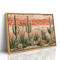 Succulent Garden on Coral Planks