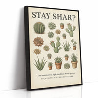 Stay Sharp: Vintage Succulent & Cactus Chart