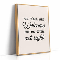 Act Right Yall