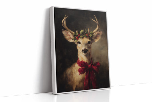 December's Gift Wears Holly Crown