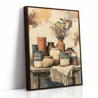 Sunbaked Pottery and Faded Blooms