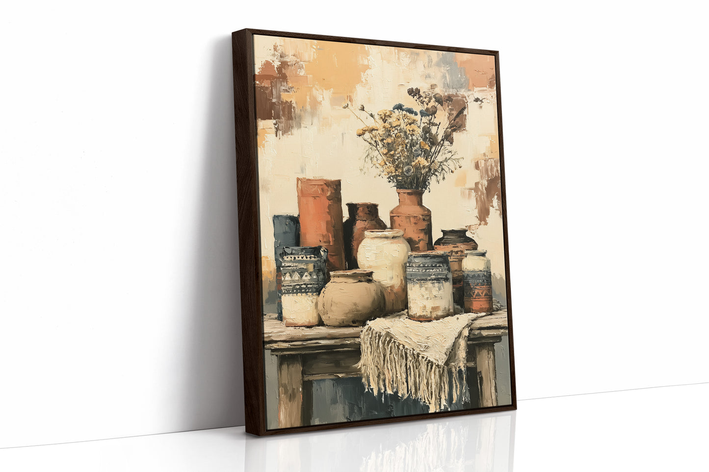 Sunbaked Pottery and Faded Blooms