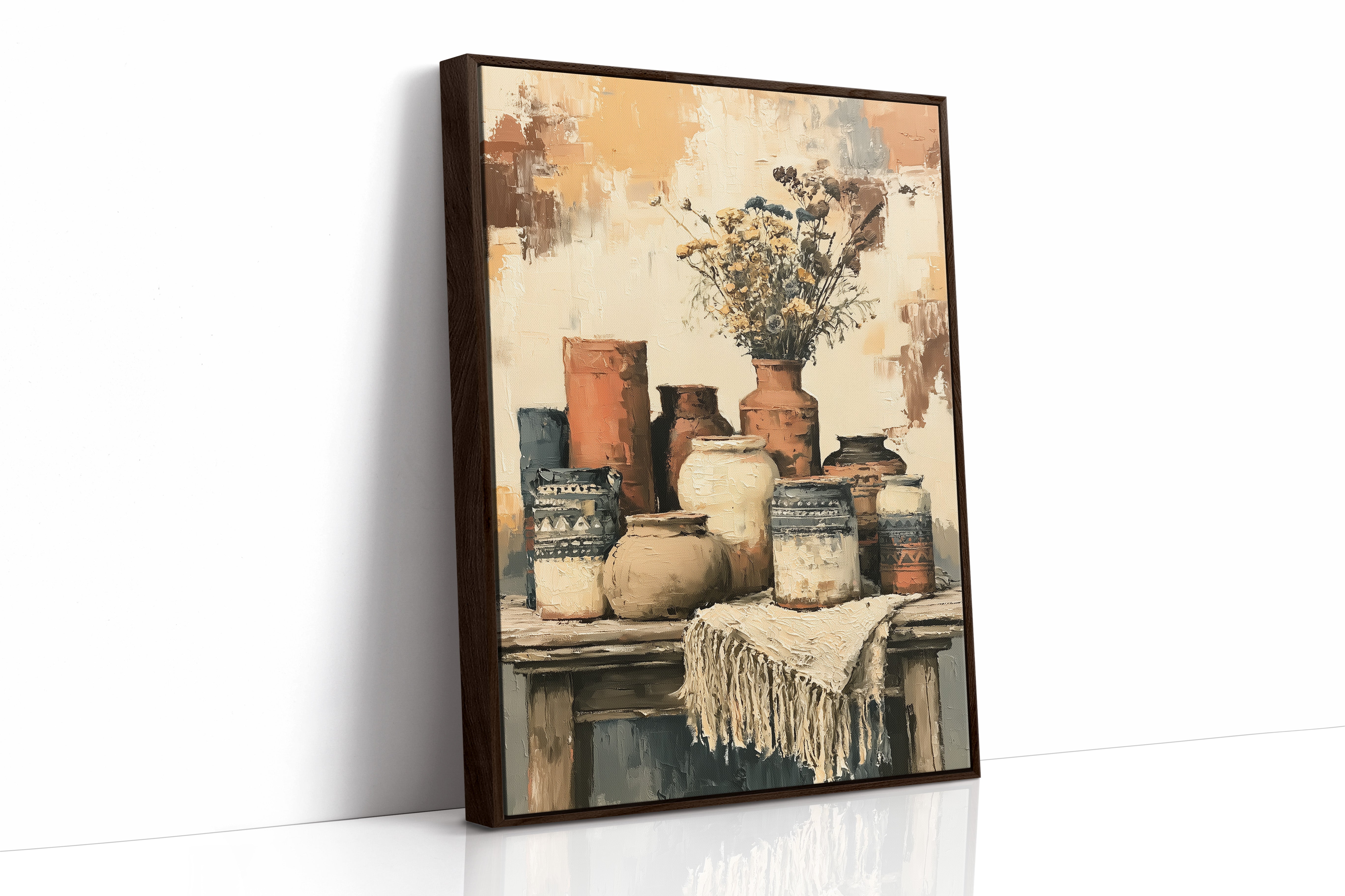 Sunbaked Pottery and Faded Blooms