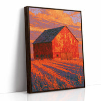 Barn Ablaze in Sunset Fire