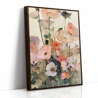 Poppies in Coral Wash