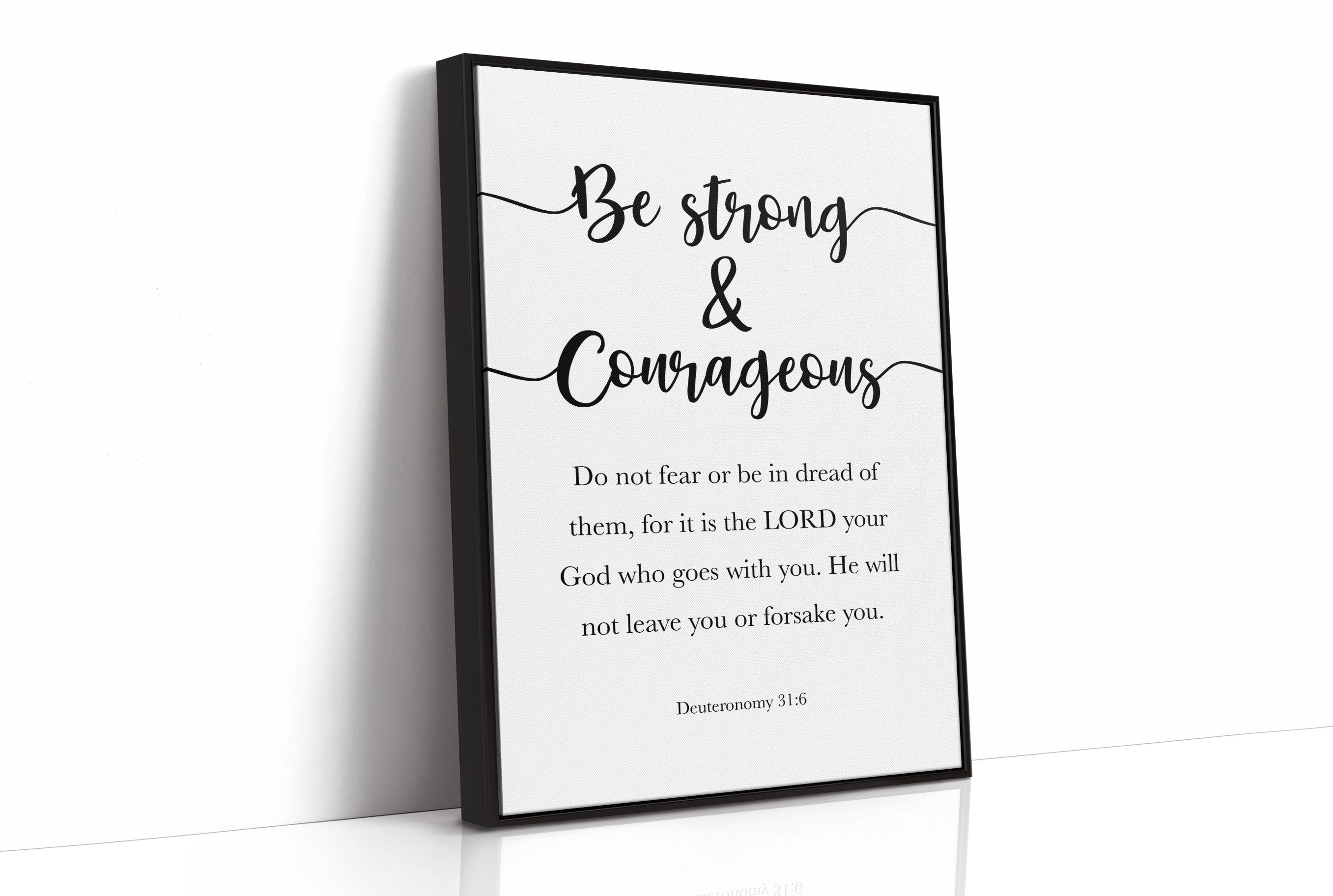 Faith's Embrace in Elegant Typography