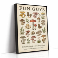 Fun Guys: Vintage Mushroom Chart