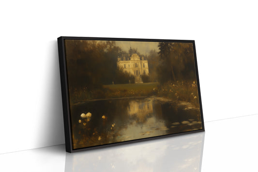 Château Reflected in Golden Dusk