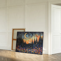 Moonlit Meadow Catches Fire Above